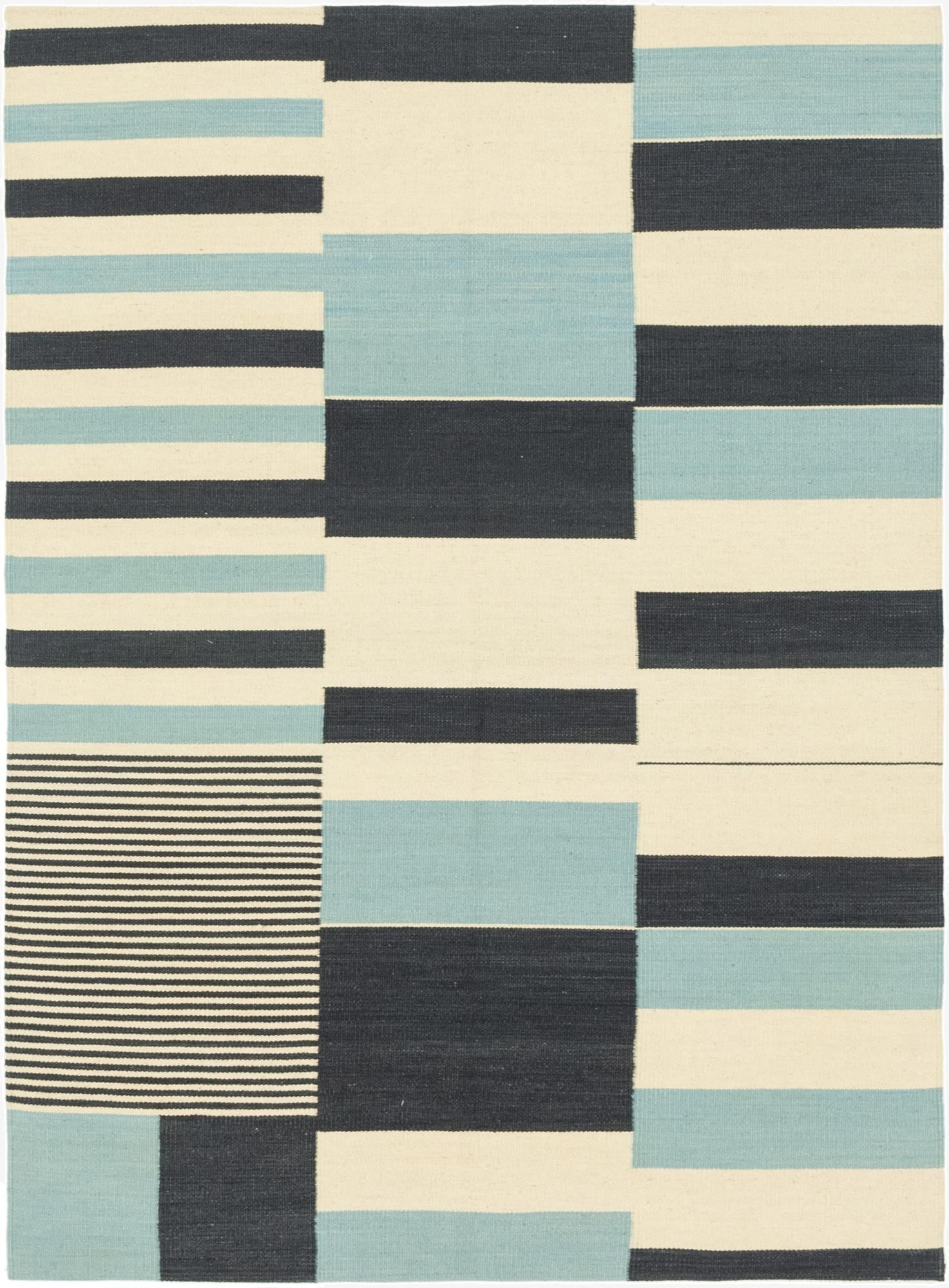  4' 3 x 5' 10  Hand Woven Kilim Modern Wool Rug