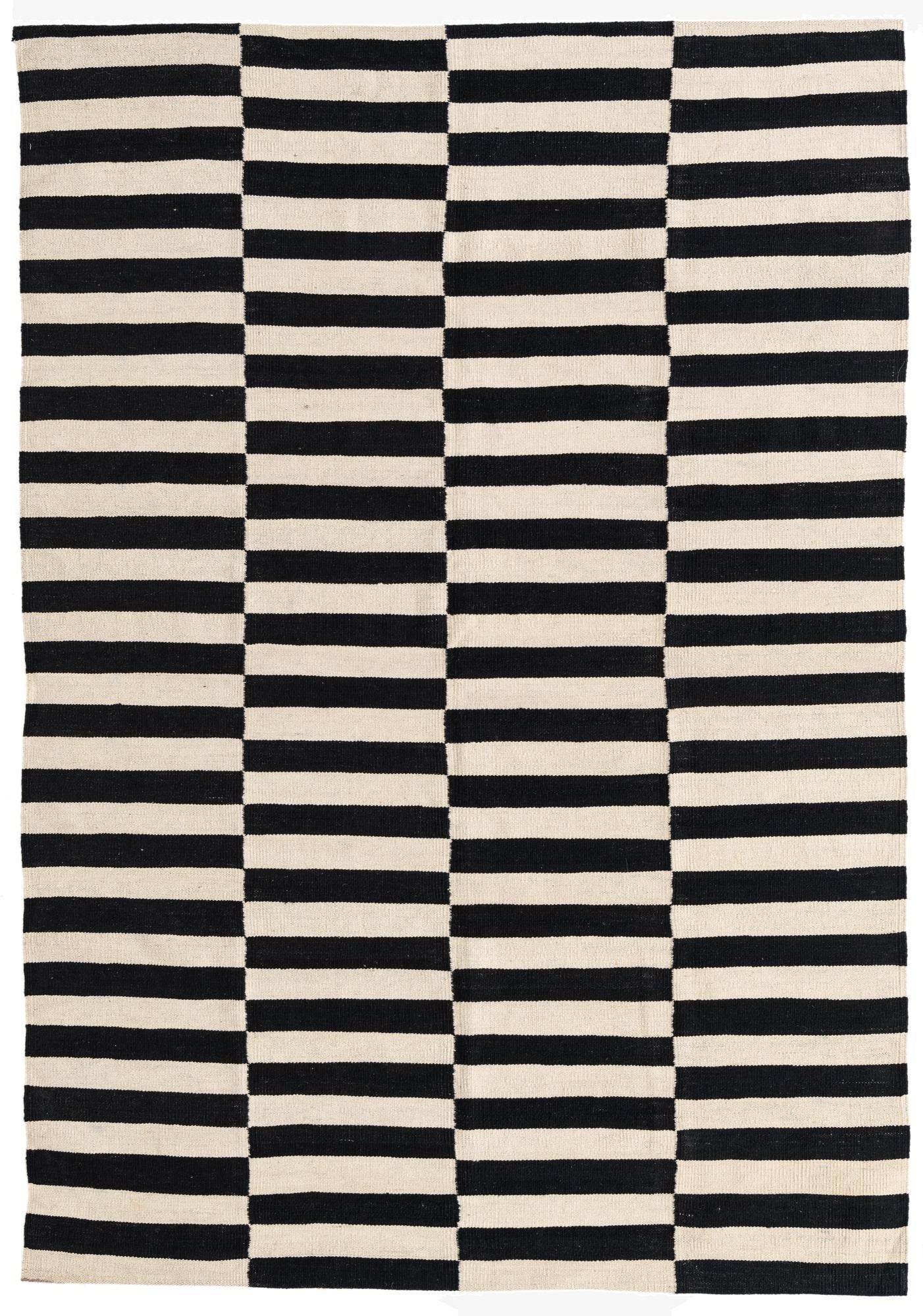  5' 5 x 7' 9  Hand Woven Kilim Modern Wool Rug