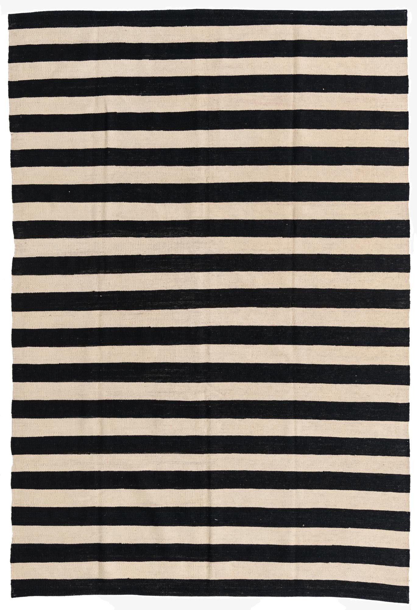  5' 5 x 8'  Hand Woven Kilim Modern Wool Rug