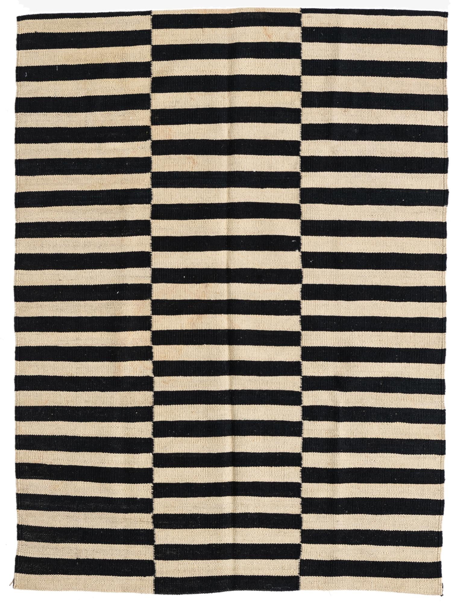 3' 6 x 4' 8  Hand Woven Kilim Modern Wool Rug