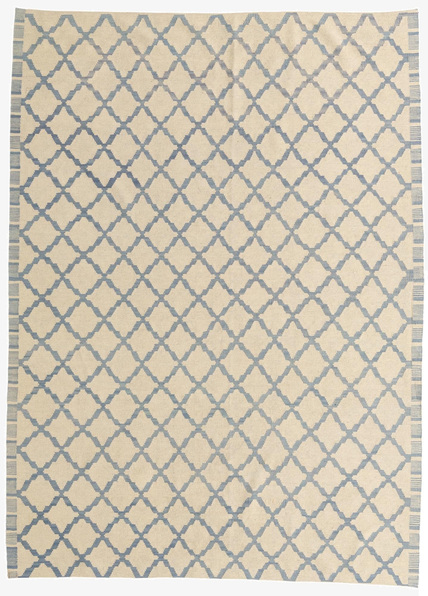  6' 10 x 9' 3  Hand Woven Kilim Modern Wool Rug