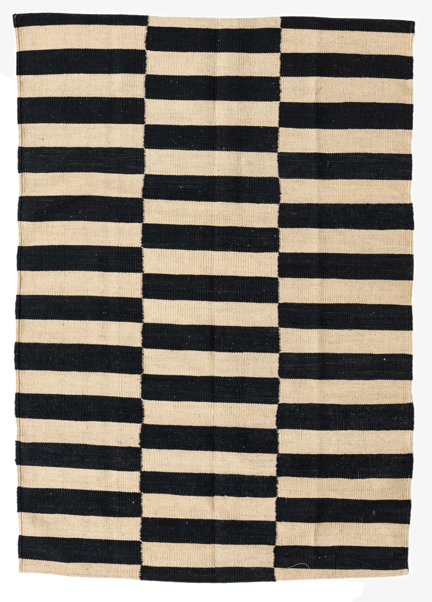  3' 5 x 4' 10  Hand Woven Kilim Modern Wool Rug