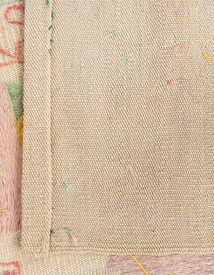 Detail image of  5' 9 x 7' 3  Hand Woven Kilim Suzani Wool Rug