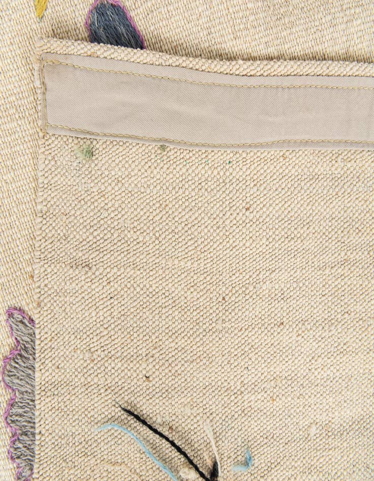 Detail image of  8' 2 x 9' 7  Hand Woven Kilim Suzani Wool Rug