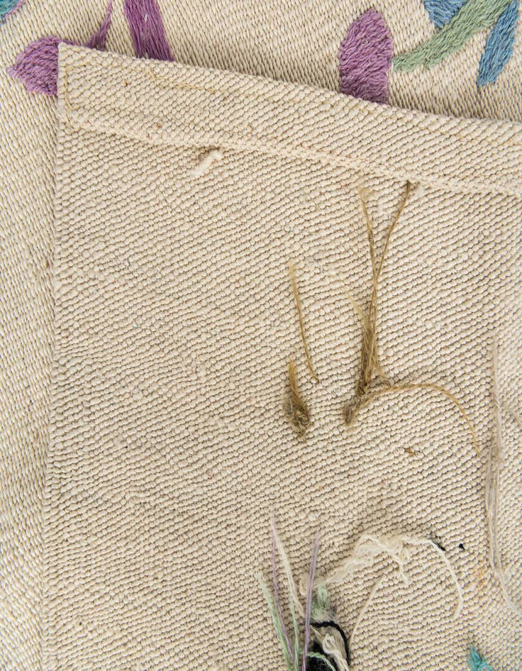 Detail image of  7' 2 x 9' 4  Hand Woven Kilim Suzani Wool Rug