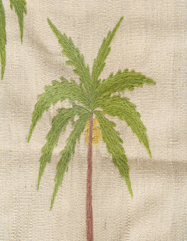 Detail image of  5' 9 x 7' 5  Hand Woven Kilim Suzani Wool Rug