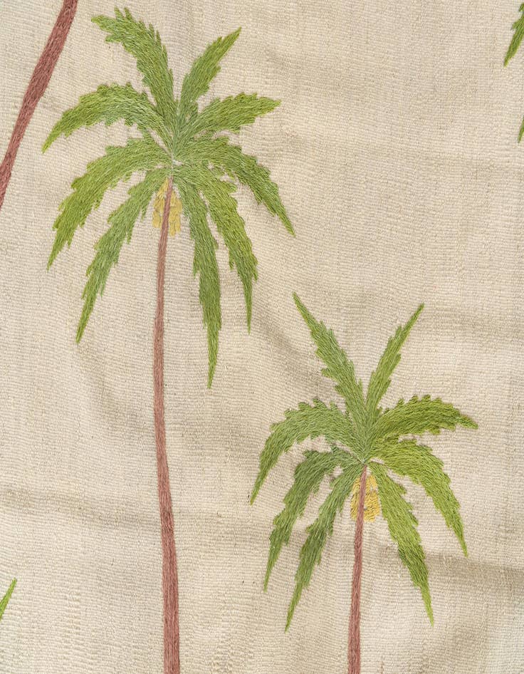 Detail image of  5' 9 x 7' 5  Hand Woven Kilim Suzani Wool Rug