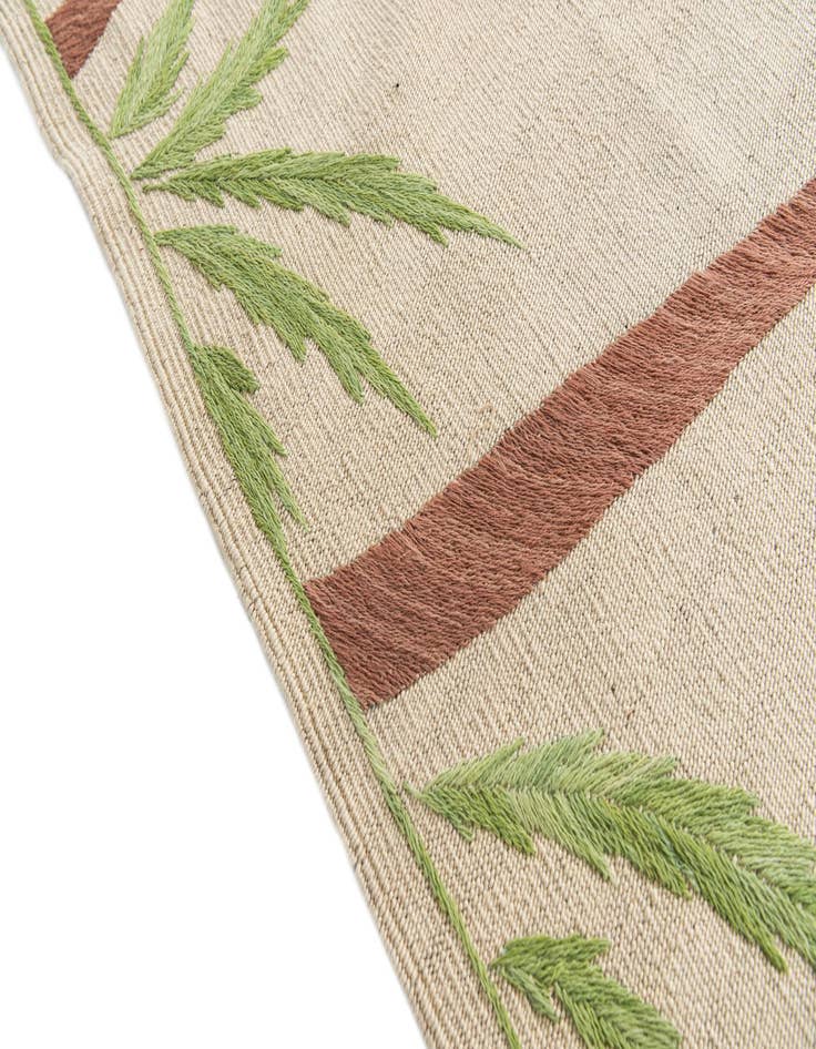 Detail image of  5' 9 x 7' 3  Hand Woven Kilim Suzani Wool Rug