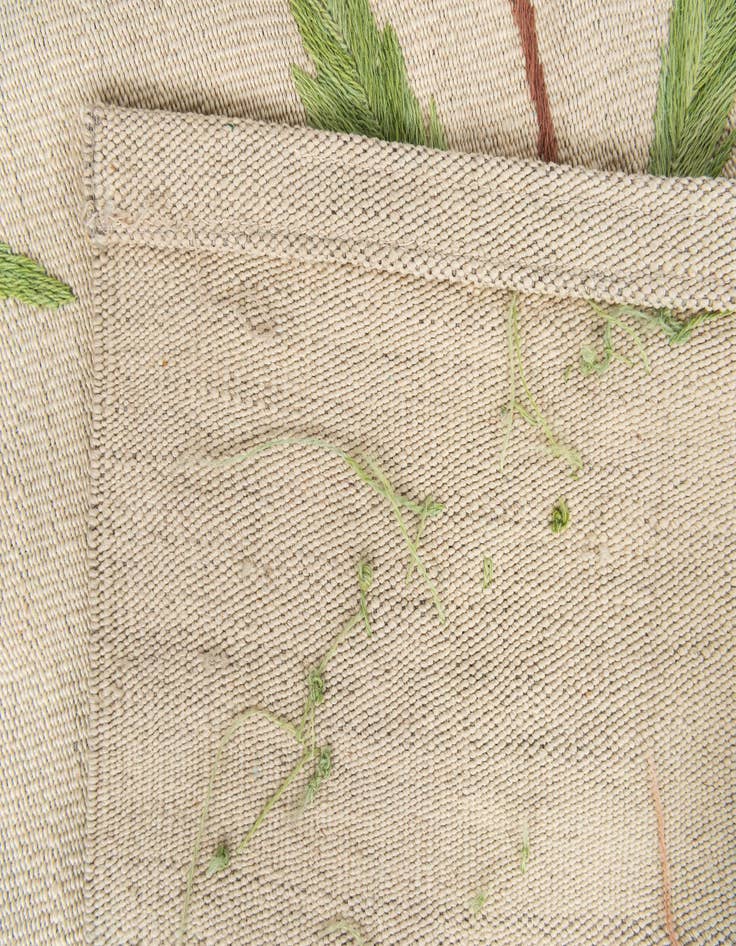 Detail image of  5' 9 x 7' 3  Hand Woven Kilim Suzani Wool Rug