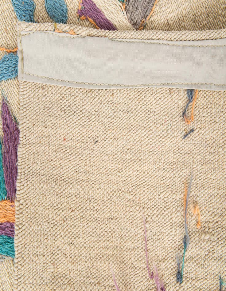 Detail image of  4' 2 x 6'  Hand Woven Kilim Suzani Wool Rug
