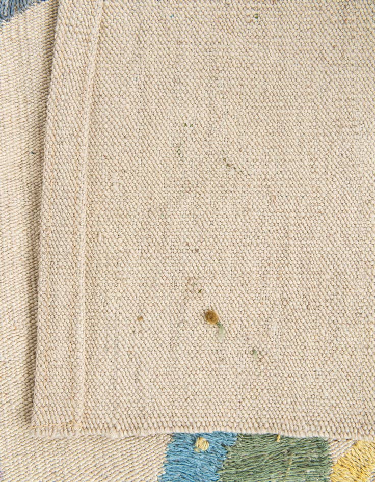 Detail image of  4' 2 x 5' 6  Hand Woven Kilim Suzani Wool Rug