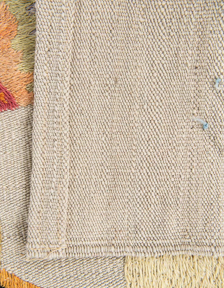 Detail image of  5' x 6' 2  Hand Woven Kilim Suzani Wool Rug