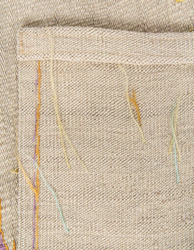 Detail image of  4' 2 x 5' 7  Hand Woven Kilim Suzani Wool Rug