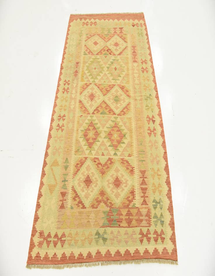 Detail image of  3' 7 x 5' 8  Hand Woven Kilim Waziri Wool Rug