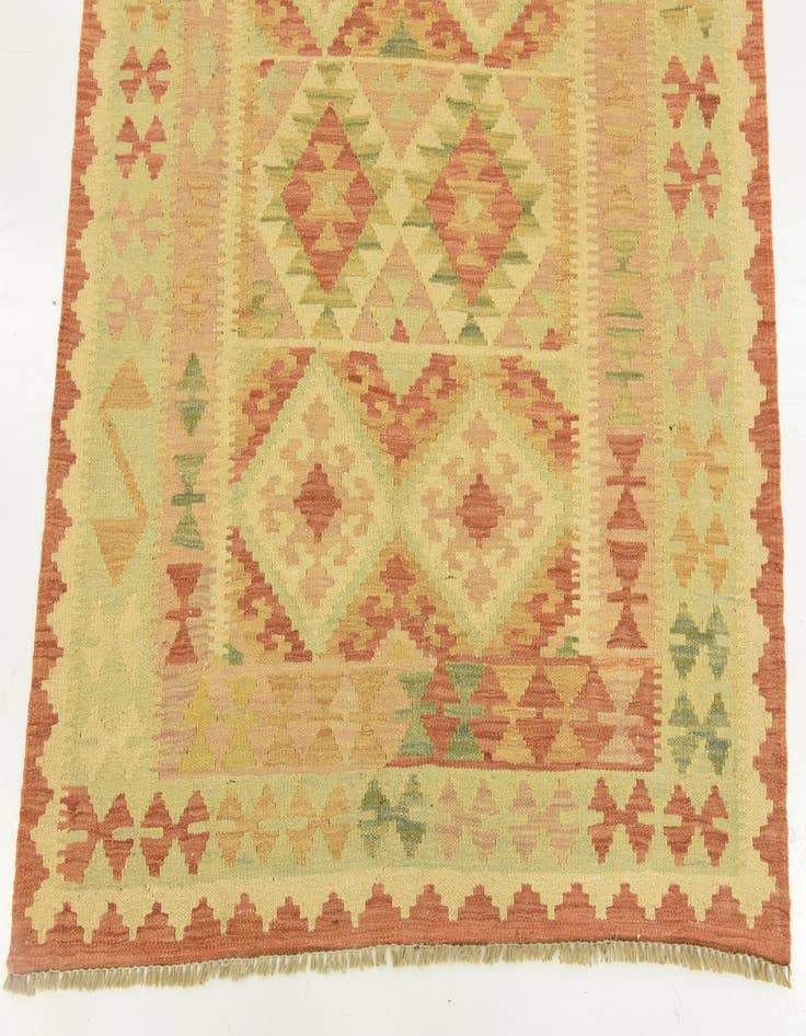 Detail image of  3' 7 x 5' 8  Hand Woven Kilim Waziri Wool Rug