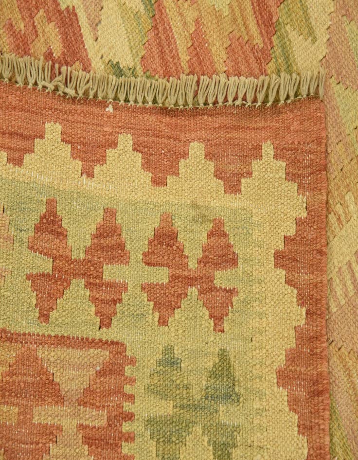 Detail image of  3' 7 x 5' 8  Hand Woven Kilim Waziri Wool Rug