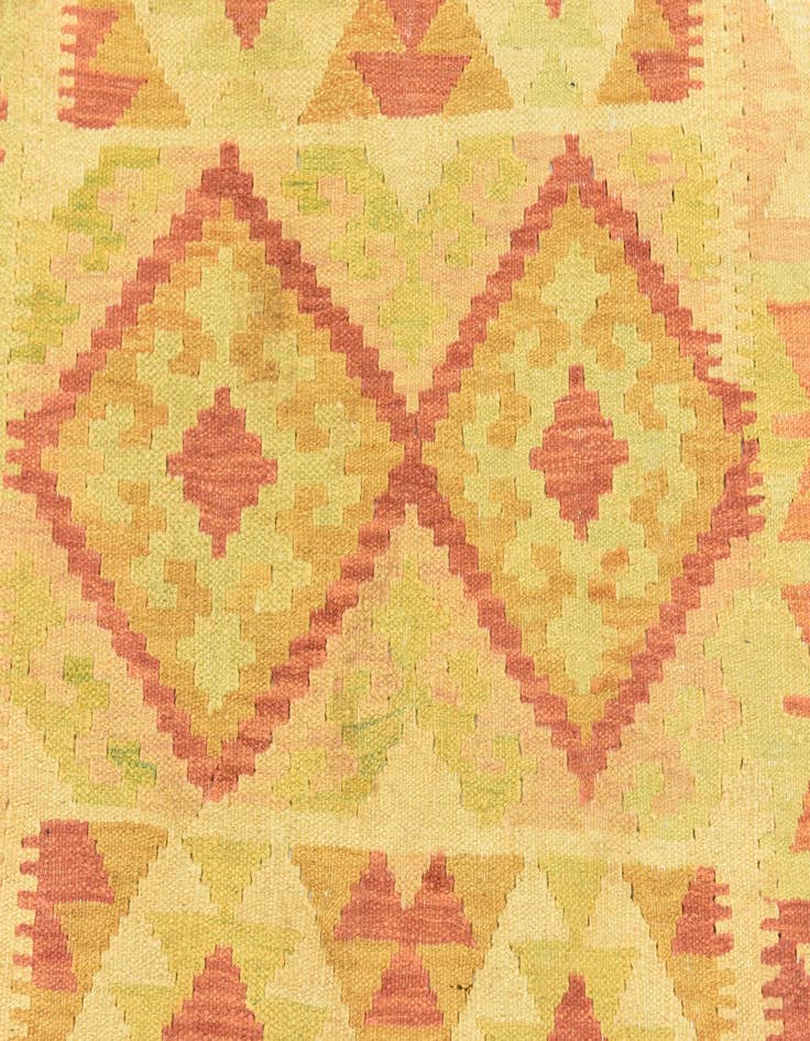 Detail image of  3' 8 x 6' 10  Hand Woven Kilim Waziri Wool Rug