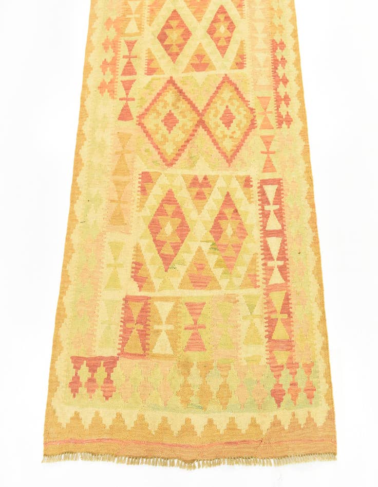 Detail image of  3' 8 x 6' 10  Hand Woven Kilim Waziri Wool Rug