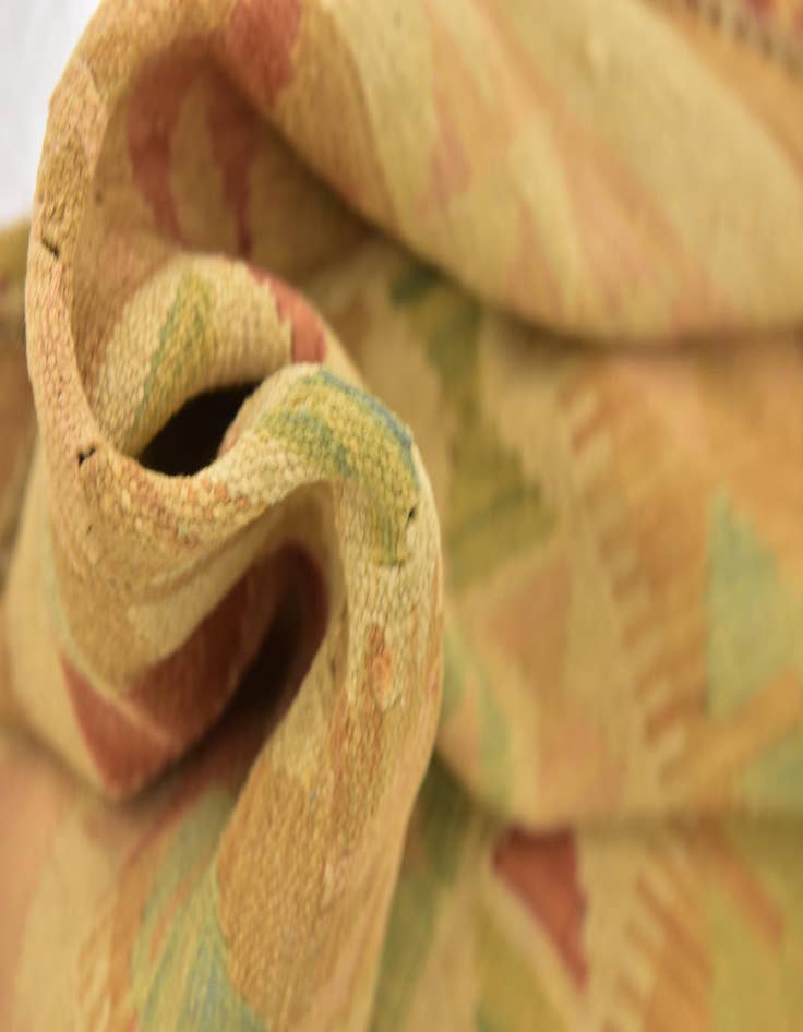 Detail image of  3' 4 x 5'  Hand Woven Kilim Waziri Wool Rug