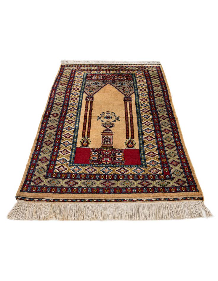 Detail image of  3' 1 x 4' 7  Hand Knotted Lahour Oriental Wool Rug