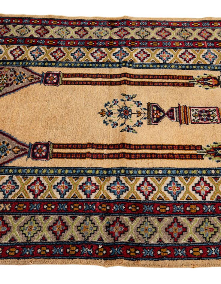 Detail image of  3' 1 x 4' 7  Hand Knotted Lahour Oriental Wool Rug