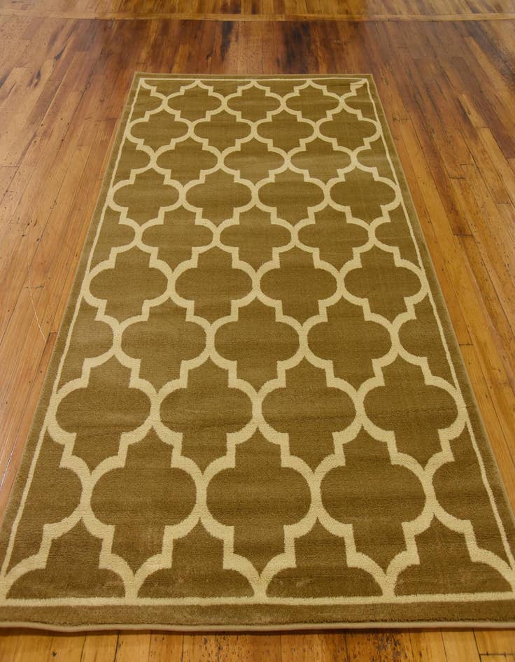 Detail image of  5' 3 x 7' 2 Lattice Rug