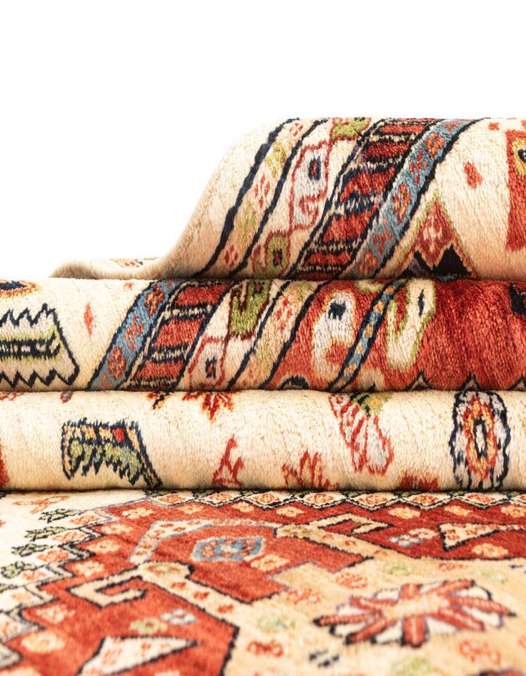 Detail image of  7' 11 x 11' 2  Hand Knotted Luribaft Rug