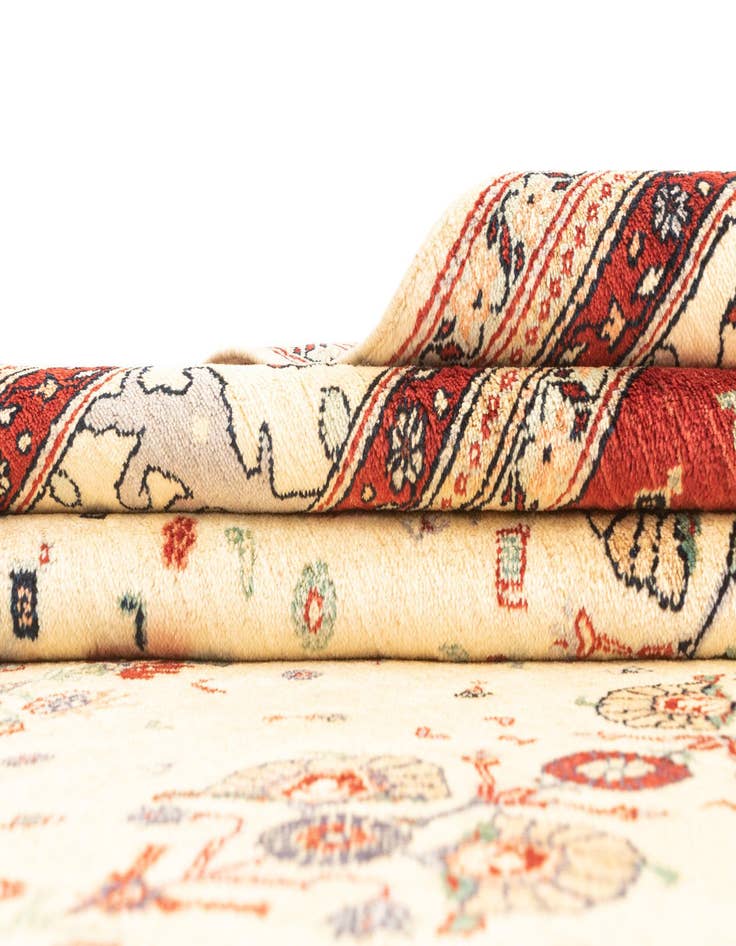 Detail image of  8' 1 x 11'  Hand Knotted Luribaft Rug