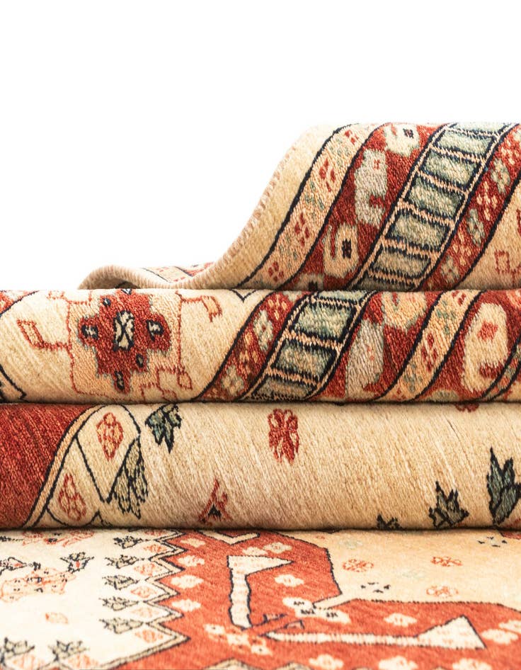 Detail image of  8' 1 x 10' 10  Hand Knotted Luribaft Rug