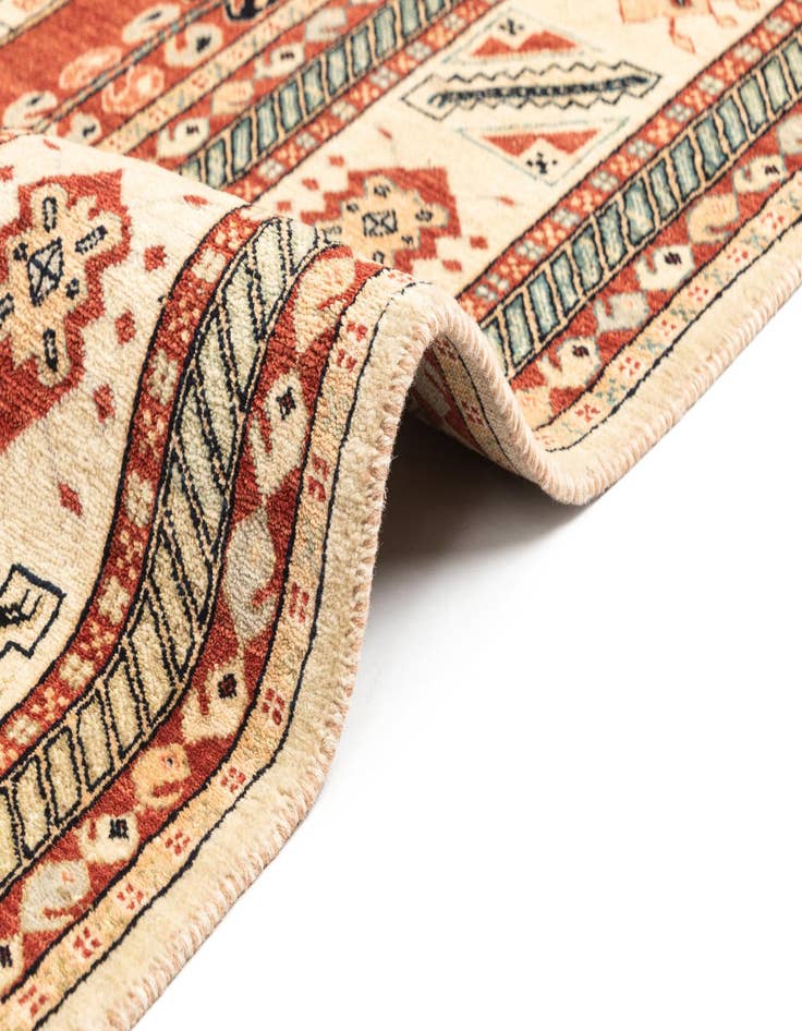 Detail image of  8' 1 x 10' 10  Hand Knotted Luribaft Rug