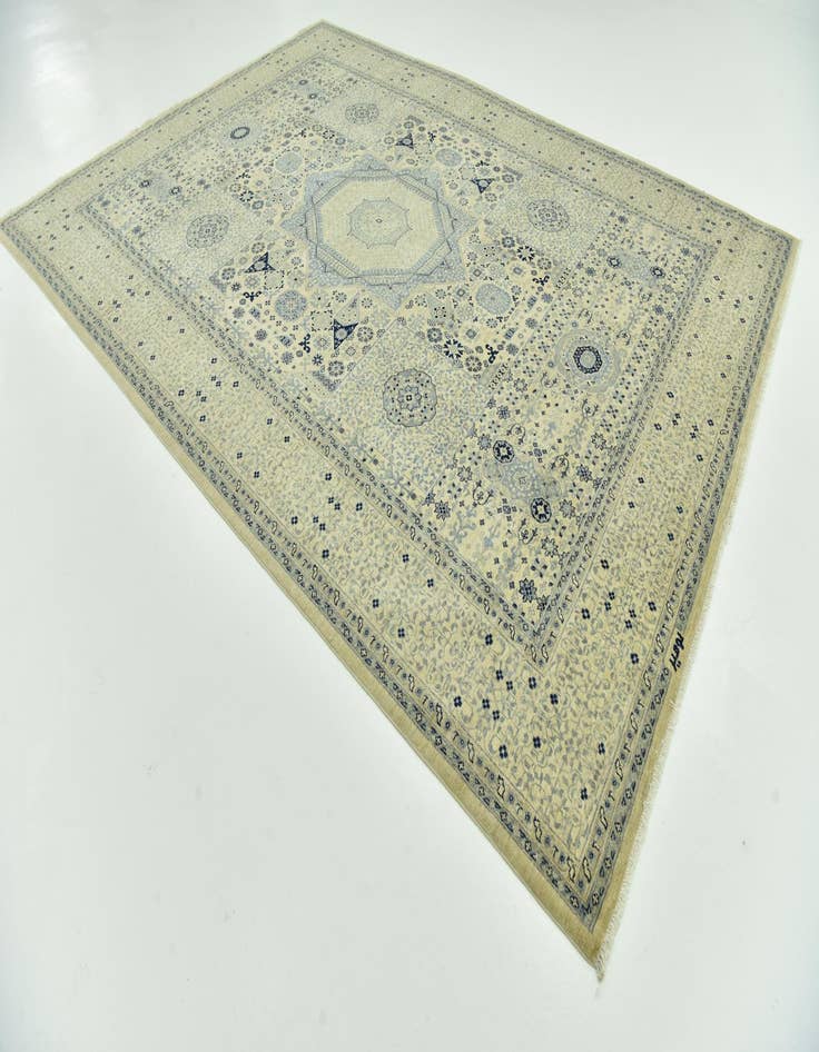 Detail image of  8' 5 x 11' 4  Hand Knotted Mamluk Ziegler Rug