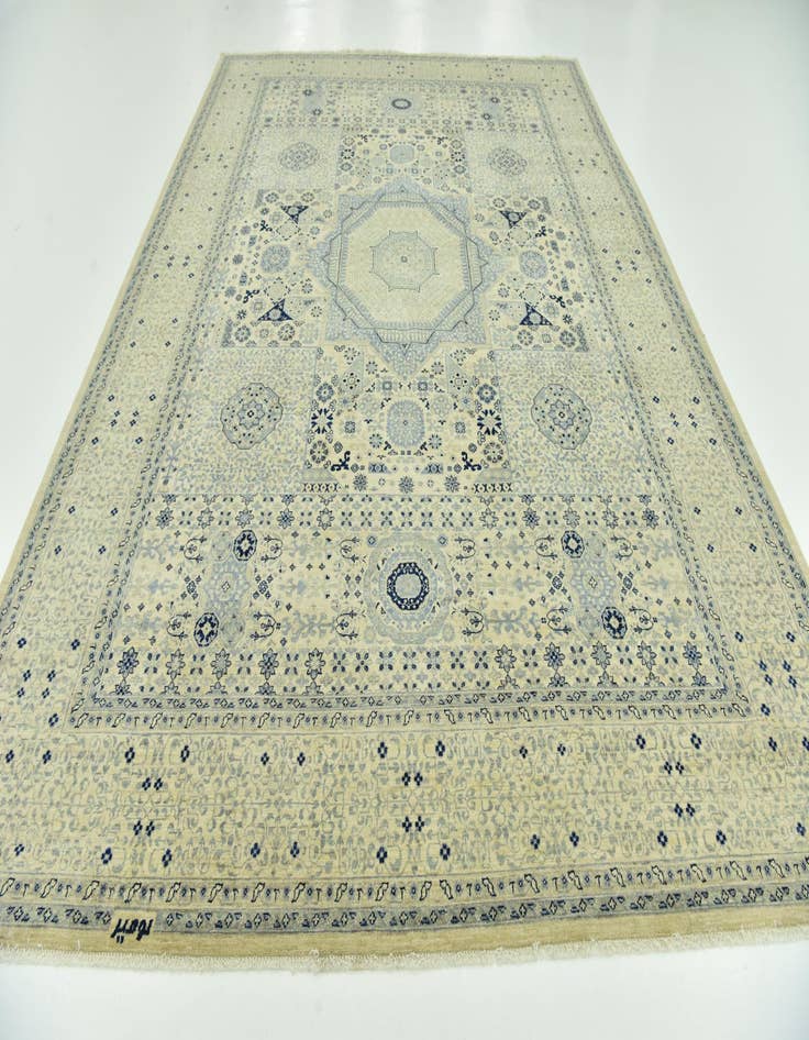 Detail image of  8' 5 x 11' 4  Hand Knotted Mamluk Ziegler Rug