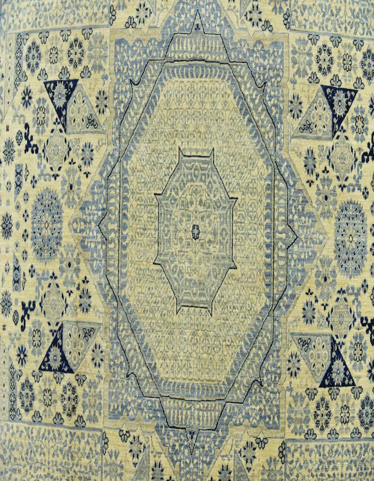 Detail image of  8' 5 x 11' 4  Hand Knotted Mamluk Ziegler Rug