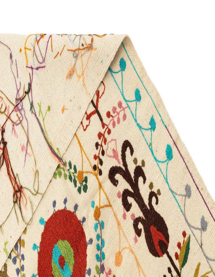 Detail image of  5' 9 x 7' 8  Hand Knotted Marok Kilim Rug