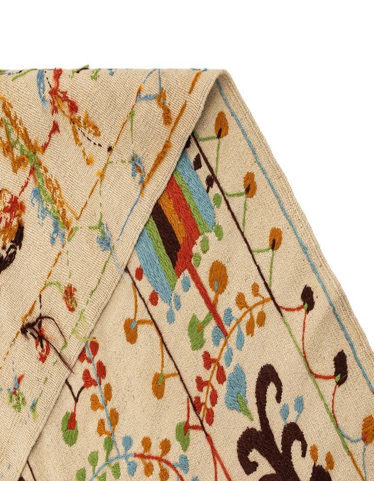 Detail image of  5' 9 x 7' 7  Hand Knotted Marok Kilim Rug