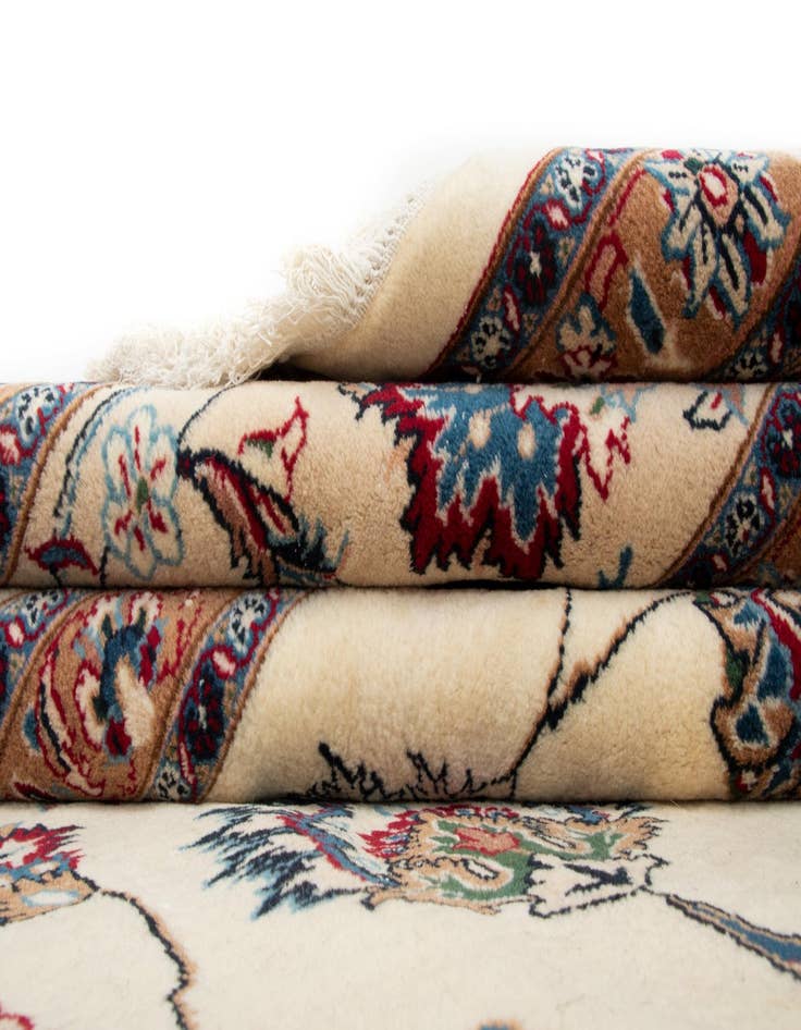 Detail image of  9' 9 x 13' 4  Hand Knotted Mashad Persian Wool Rug