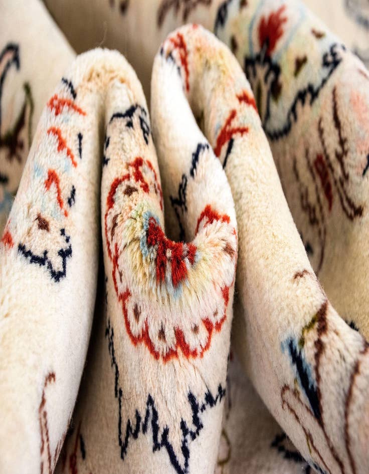 Detail image of  9' 10 x 13' 1  Hand Knotted Mashad Persian Rug