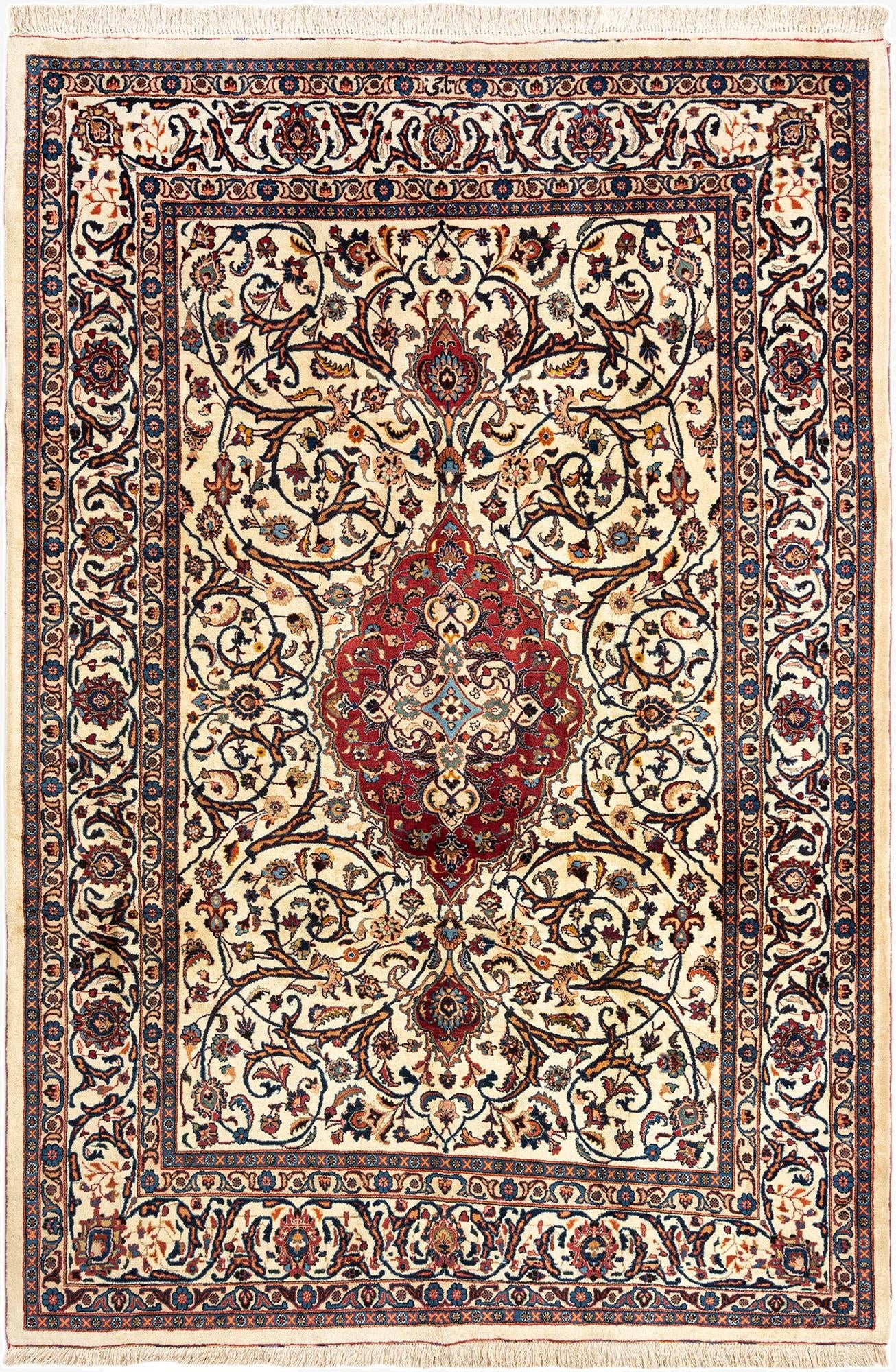  7' 9 x 11' 5 Mashad Wool Rug