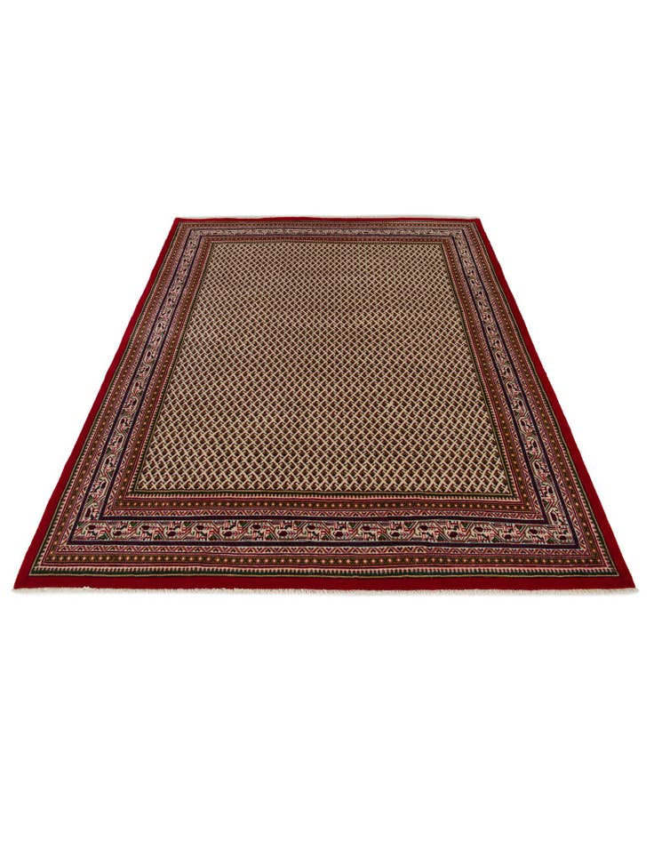 Detail image of  7' 2 x 8' 7  Hand Knotted Mir Rug