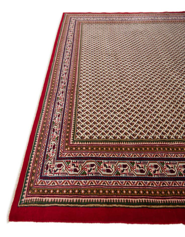 Detail image of  7' 2 x 8' 7  Hand Knotted Mir Rug