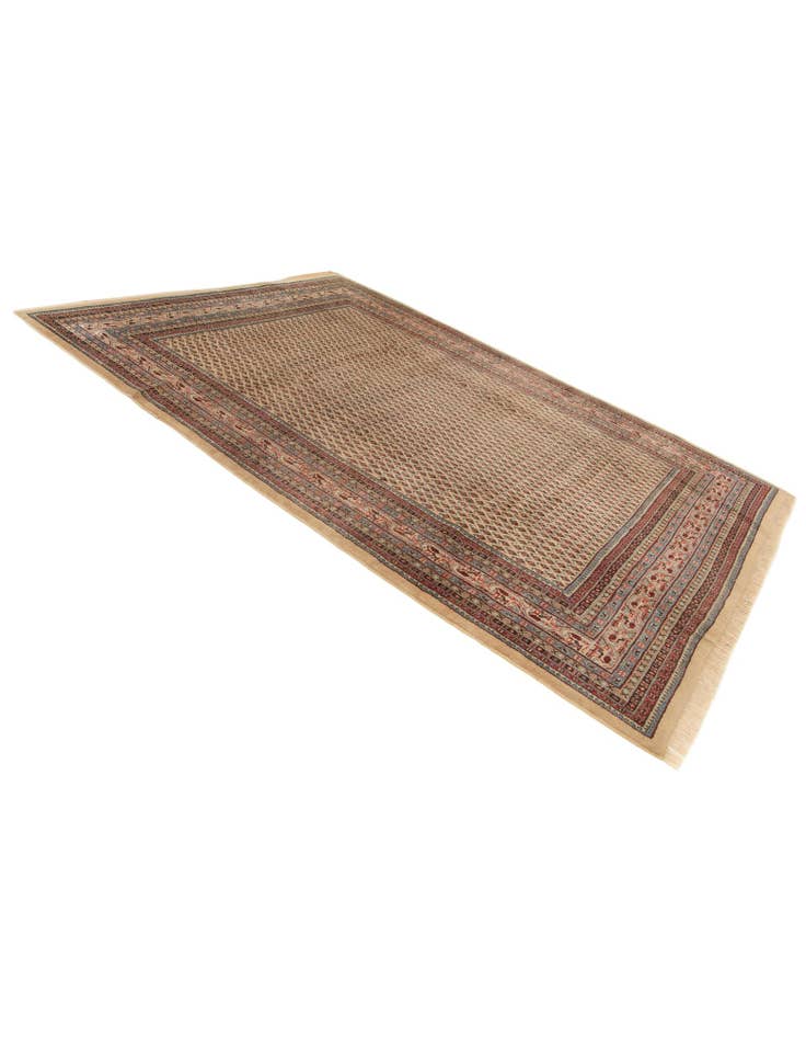 Detail image of  7' 5 x 10' 8  Hand Knotted Mir Wool Rug