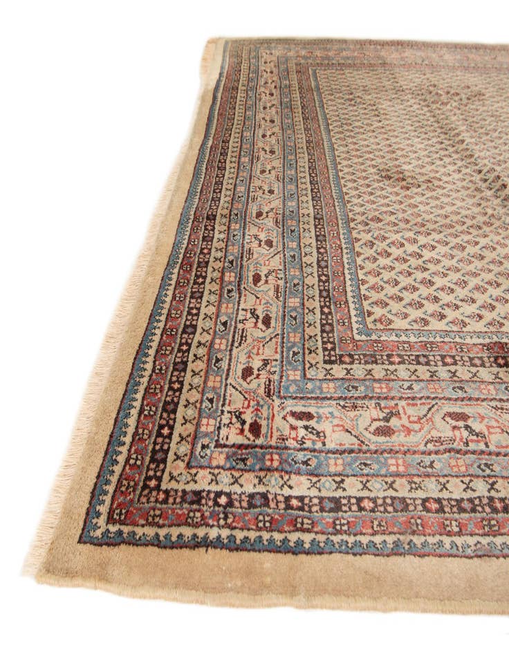 Detail image of  7' 5 x 10' 8  Hand Knotted Mir Wool Rug