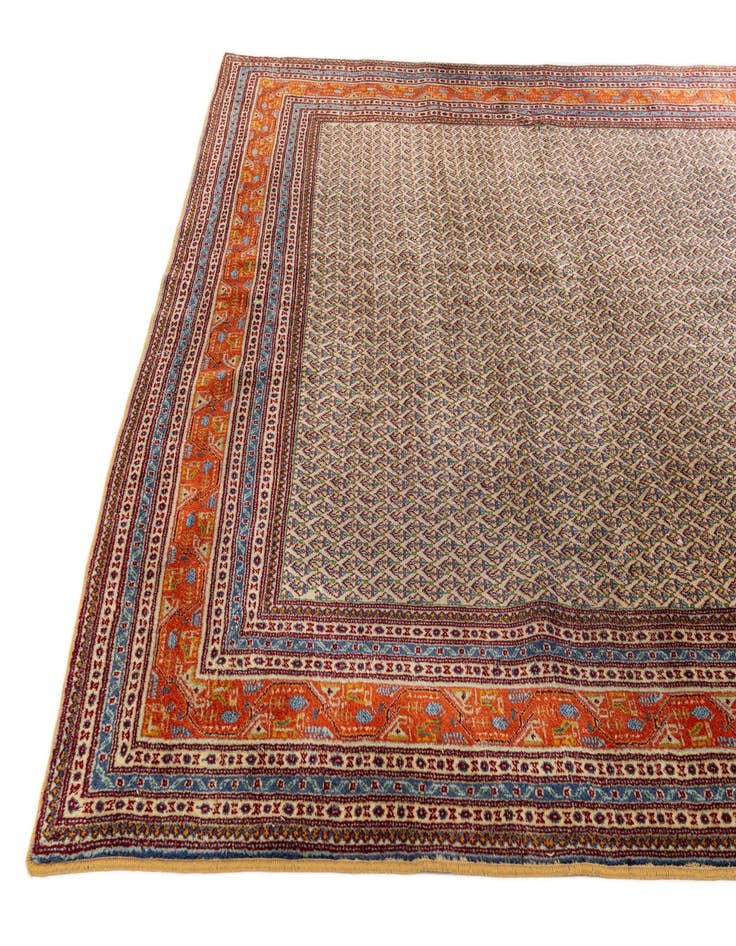 Detail image of  8' 1 x 11' 5  Hand Knotted Mir Wool Rug