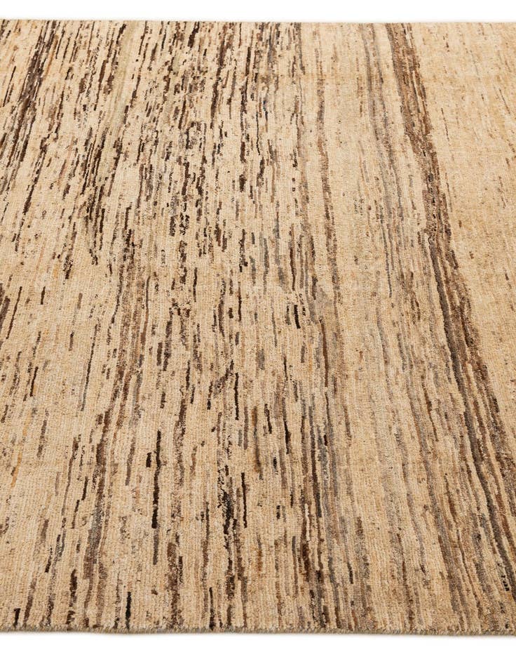 Detail image of  6' 4 x 9' 3  Hand Knotted Modern Ziegler Wool Rug