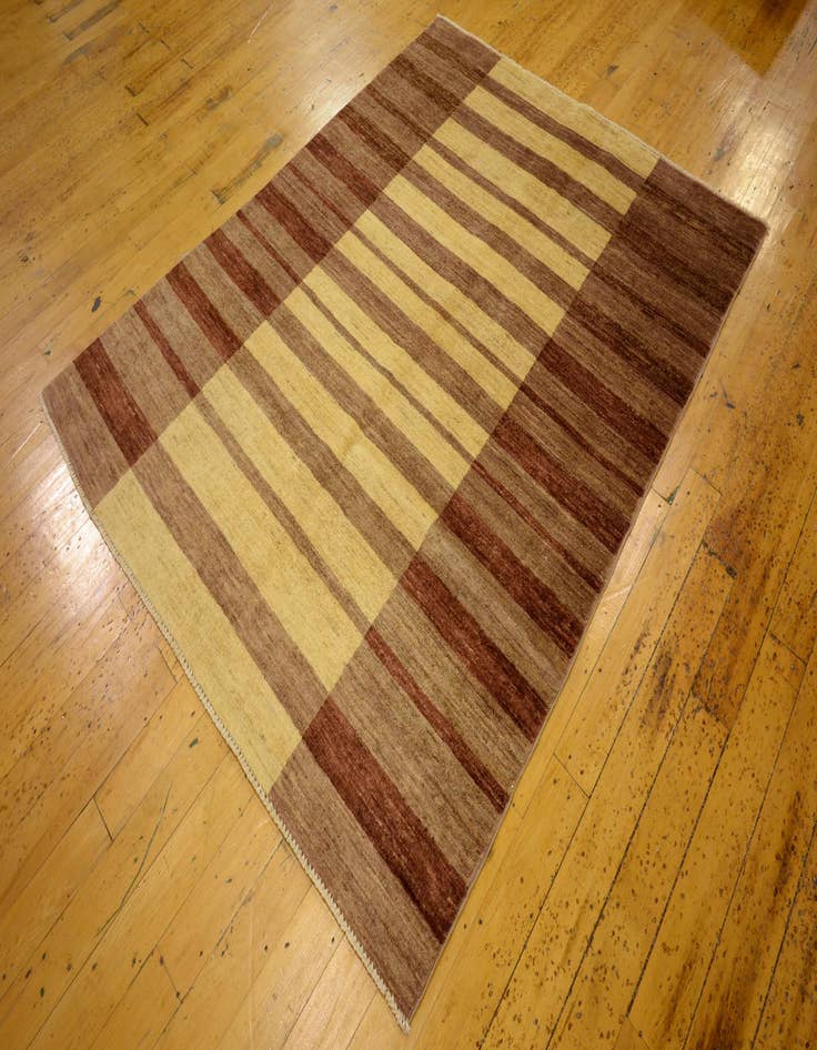 Detail image of  5' x 6'  Hand Knotted Modern Ziegler Oriental Rug