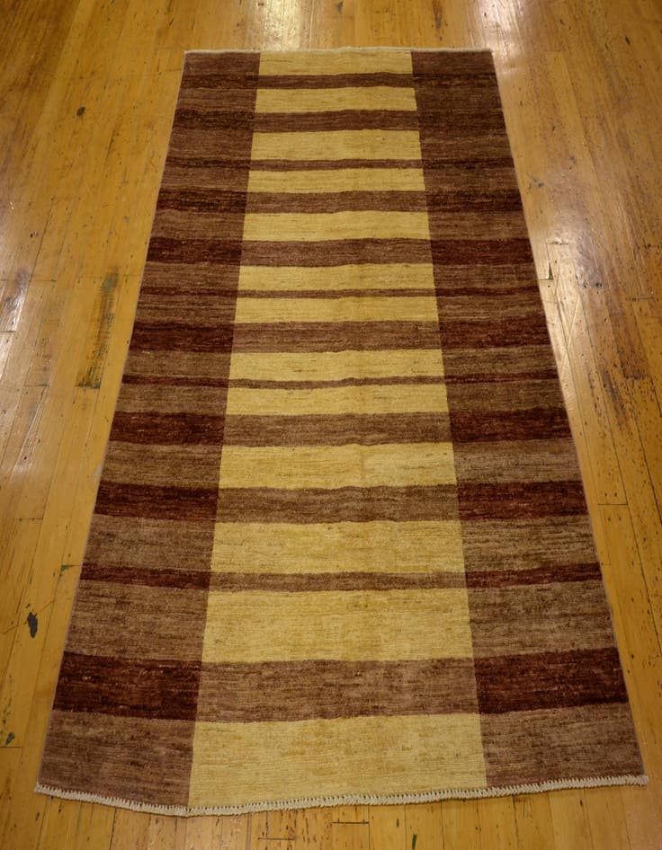 Detail image of  5' x 6'  Hand Knotted Modern Ziegler Oriental Rug