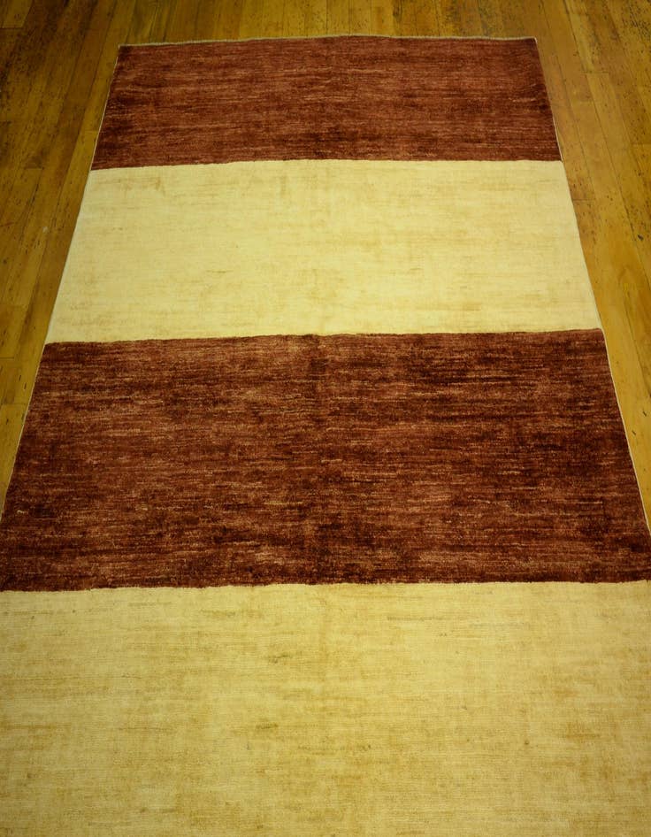 Detail image of  5' 4 x 7'  Hand Knotted Modern Ziegler Oriental Rug