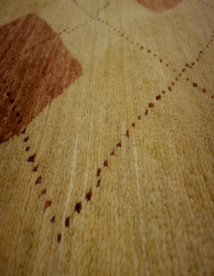Detail image of  4' 9 x 6'  Hand Knotted Modern Ziegler Oriental Rug
