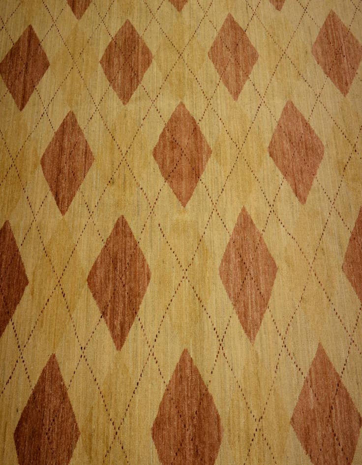 Detail image of  4' 9 x 6'  Hand Knotted Modern Ziegler Oriental Rug