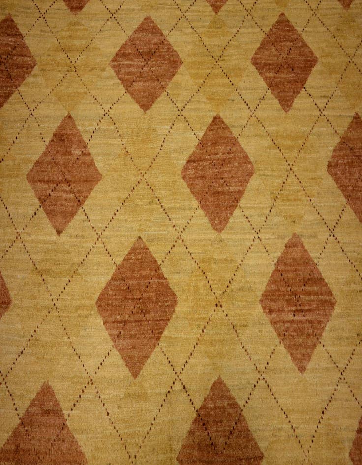 Detail image of  4' 9 x 6'  Hand Knotted Modern Ziegler Oriental Rug